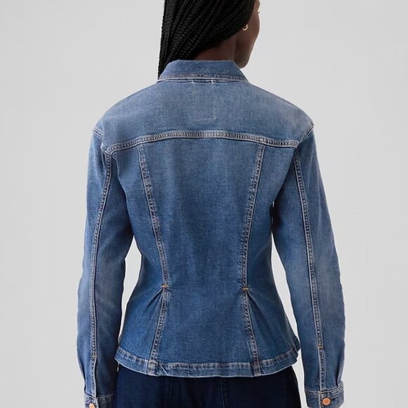 NWT Gap Cinched Denim Jacket Size Small - Picture 2 of 8
